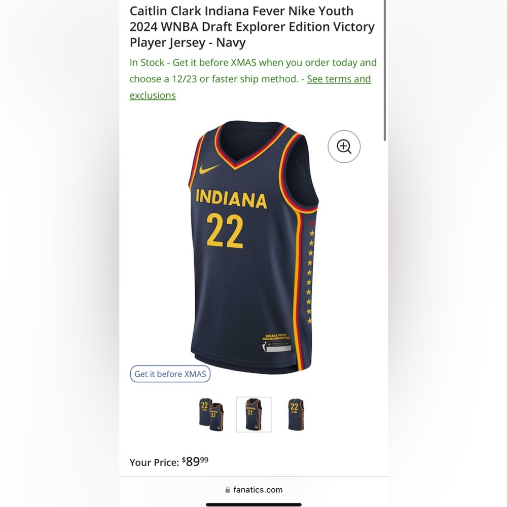 Indiana Fever Caitlin Clark Jersey